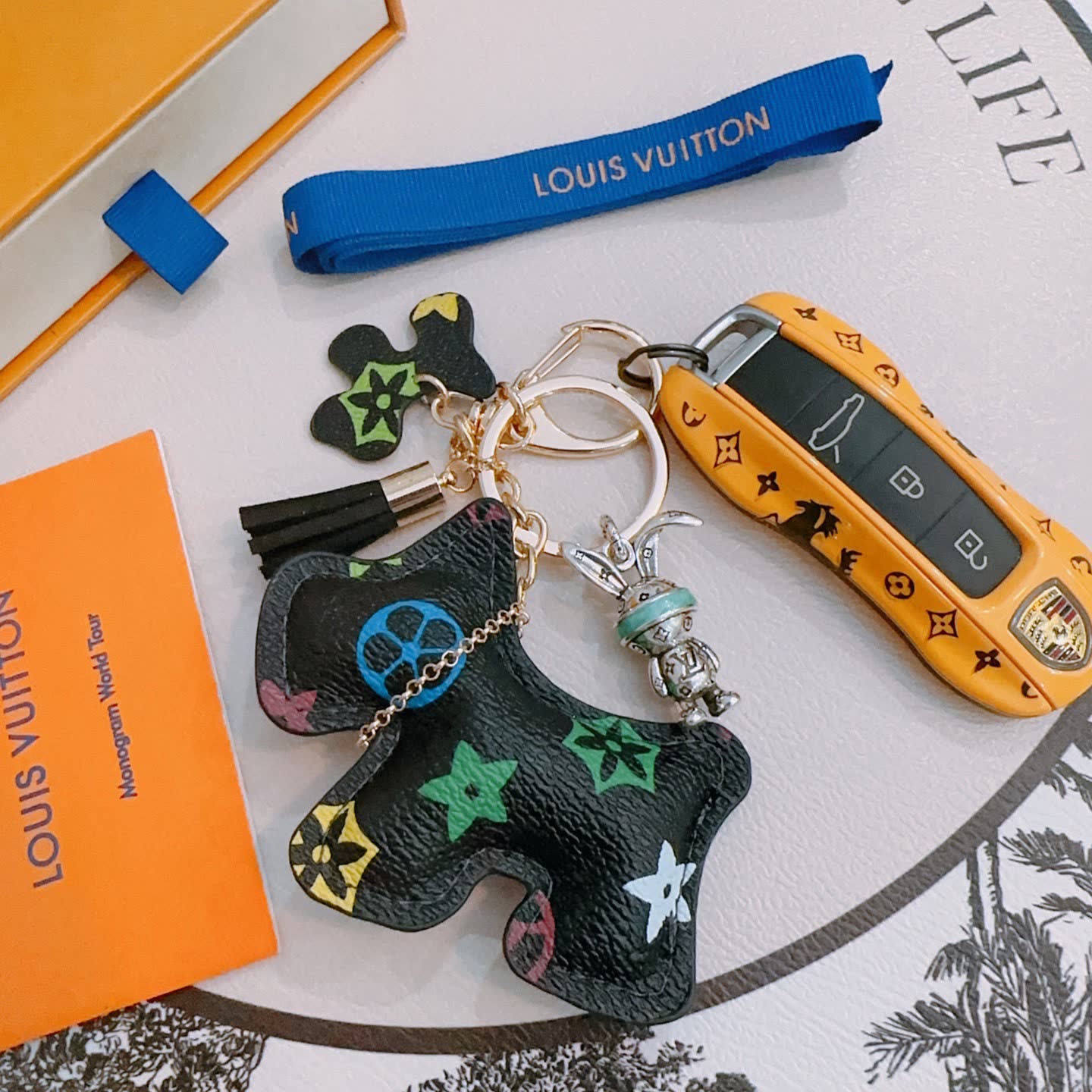 Louis Vuitton Monogram Multicolore M65158 Keychain